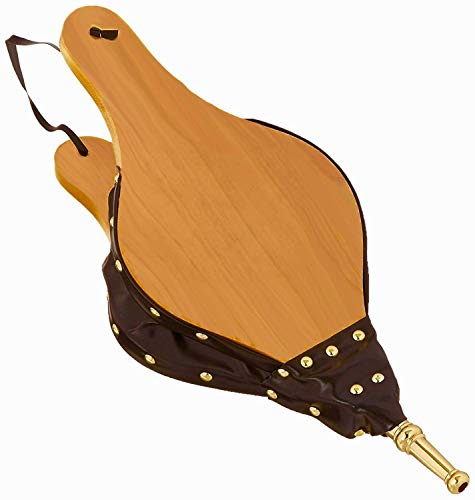 Rocky Mountain Goods Fire Bellows - Oak Wood - Loop for Hanging - Efficient Design for Heating Up Fire Quickly