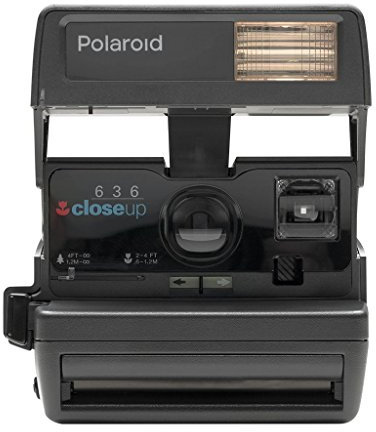 Impossible Polaroid 600 Square Black One Step Camera, Black (PRD541)