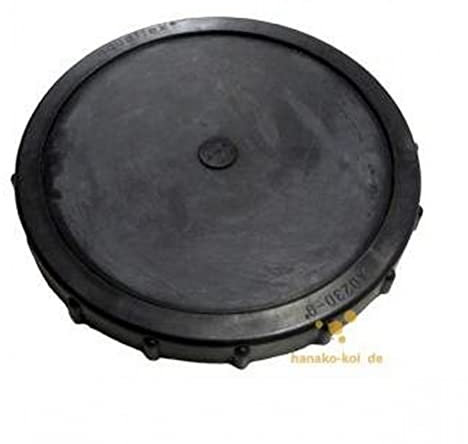 AquaForte professionelle Membranbelüftung Scheibe, 25 cm, 3/4 Zoll AG, 33-133l/min, Schwarz