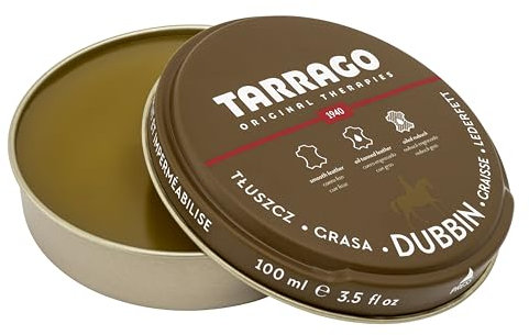 Tarrago Dubbin 100 ml | Grasso di cavallo nutriente per pelle liscia o grassa | Per scarpe, tessuti e accessori in pelle come borse o articoli in pelle (incolore 00)