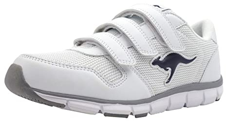 KangaROOS Unisex-Adulto K-BlueRun 701 B Scarpe da Ginnastica Basse, Bianco White Dk Navy, 40 EU
