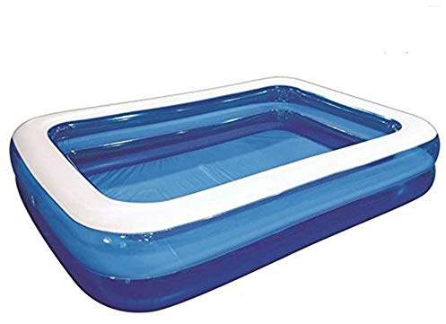 Hillington 10ft Inflatable Swimming Pool - Outdoor Paddling Pool for Kids and Adults - Quick Set Rectangular Inflatable Pool Garden with Durable Vinyl, Fast Inflation, Safety Valve, Hose Adaptor