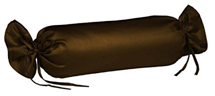 fleuresse 9200 Colours Interlock Jersey Kissenbezug für Nackenrolle aus 100% Baumwolle, Oekotex Standard 100, 15 x 40 cm, Mokka