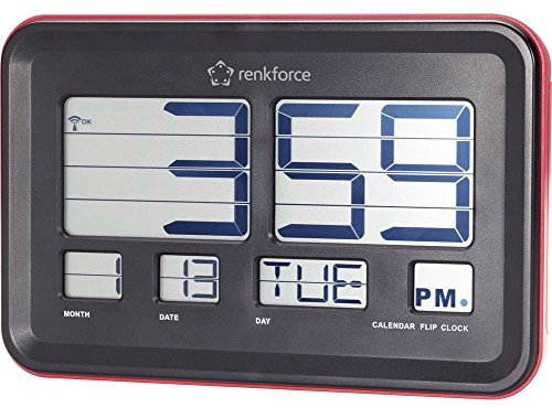 Renkforce KLAPPZAHLEN Funk-WANDUHR A541