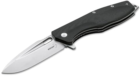 BÖKER PLUS® Caracal Folder robustes Taschenmesser - perfektes Einsatzmesser mit Taschen-Clip - vielseitiges Outdoor-Messer inkl. Messer-Tasche und edler Geschenk-Box