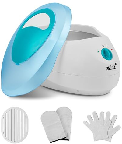 Pulox Paraffinbad - Wachsbad zum Schmelzen von Paraffinwachs - inkl. Handschuhe