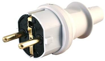 Kopp 173004009 Fiche terre avec protection anti-pli Gris