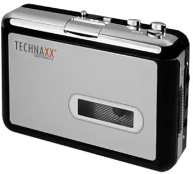 Technaxx Germany Portable Cassette Player with USB, Tape Player, Cassette to MP3 Converter - Rediscover your old audio-cassette tapes on the go with DigiTape DT-01
