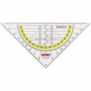 Brunnen 10 x Geometrie-Dreieck 16cm bruchsicher mit Griff glasklar