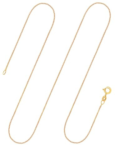 EDELIND Goldkette Damen 585 333 Echtgold - Zarte Ankerkette 1.2 mm Gelbgold auch 375 750 - für Frauen und Herren, mit stilvoller Geschenkbox