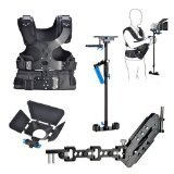 Cowboy studio STEADYCAM Stabilizer + Vest + Arm magia Carbon fibra Handheld Stabilizer Kit Fotocamera con Last Vest e miscelatore monocomando per braccio da spalla per DSLR DV Camera