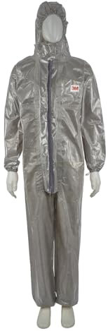 3 M 4570L-Tuta protettiva, misura grande, colore: grigio