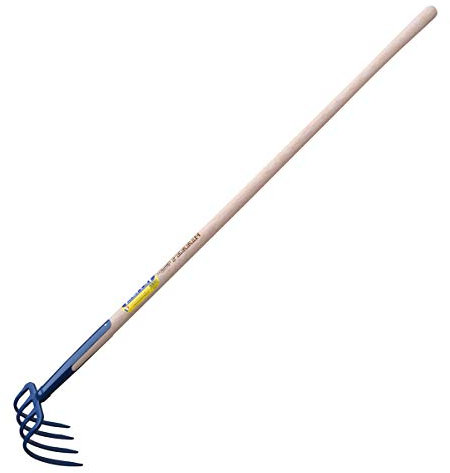 Outils Perrin Croc de Jardin à Soie Emmanché Droit 135, 4 Dents, 21cm Largeur