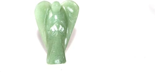 Jet International Ángel de Bolsillo Prajet de Jade Verde Australiano de 5 cm, Piedra Preciosa Espiritual Divina, Terapia con Cristales, ángel de la Guarda, ángel de Cristal, Regalos Festivos