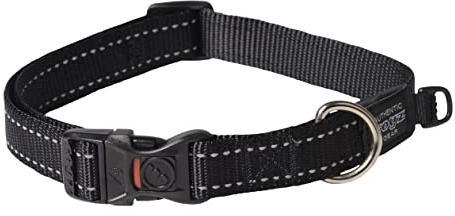ROGZ HB06-A Utility Halsband/Fanbelt, L, schwarz