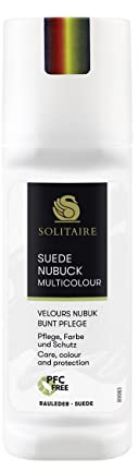 SOLITAIRE 75 ml in bunt zur Pflege und Imprägnierung für Velours, Nubuk-und Wildleder Schuhpflegeprodukt, EU 80. Grams 75. ml