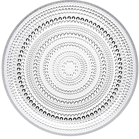 iittala 1007057 Kastehelmi 6 Piatto Piano, 6 pezzi, Trasparente