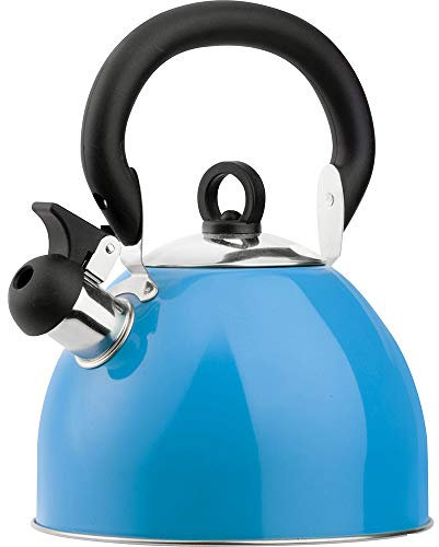 Prima 2.5L Stainless Steel Whistling Kettle in Blue 11122C