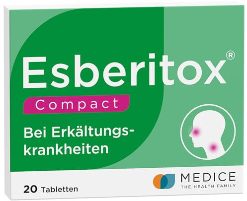 Esberitox COMPACT 20 Tabletten bei Erkältungskrankheiten - 5-fach konzentrierte Heilkraft - kompakte Pflanzenpower - ab 12 Jahren