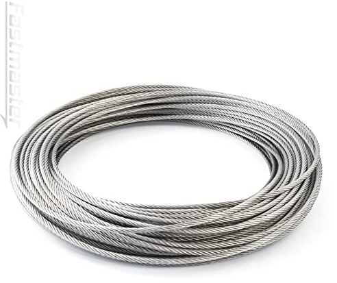 Seiletech.de STAHLSEIL | 2mm | 20m | Edelstahl INOX | 7x19 weich | Drahtseil für Rankhilfe Rostfrei Seil Stahl Draht Forstseil Windenseil Spannseil Geländerseil
