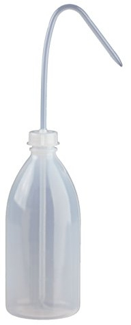 Spritzflaschen 3 x 500ml rund Natur aus LDPE inkl. Schraubverschluss mit Steigrohr (Spritzverschluss), Laborflasche, Enghals, Dosierflasche