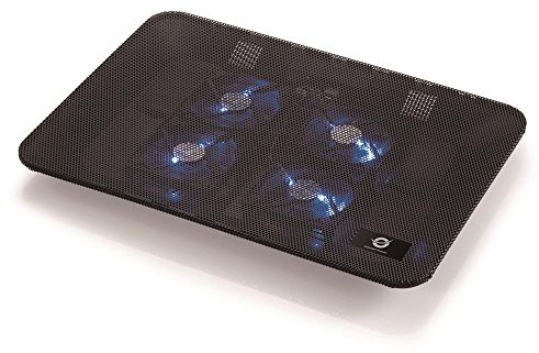 Conceptronic CNBCOOLPADL4F Notebook-Kühlpad 4-Fan Cooling Pad 43,2 cm (17 Zoll) Schwarz