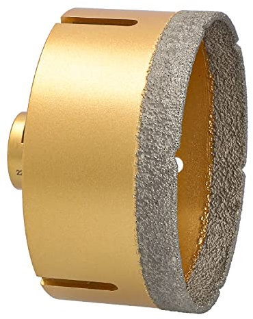 BTEC Fliesenbohrkronen mit M14 Aufnahme für Feinsteinzeug Fliesen Bodenfliesen Granitfliesen Naturstein uvm Fliesenbohrer für Winkelschleifer Lochsäge 120 mm