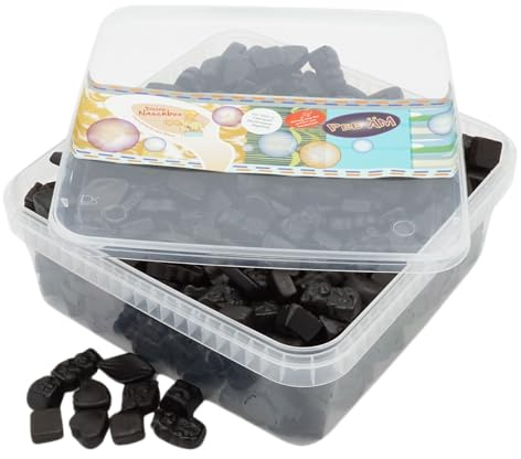 Deine Naschbox | Zuckerfreie Lakritz 5 Sorten Mix | 1kg Naschbox | XXL Großpackung für Party, Candybar & als Geschenk | Gelatinefrei | Aromatisch