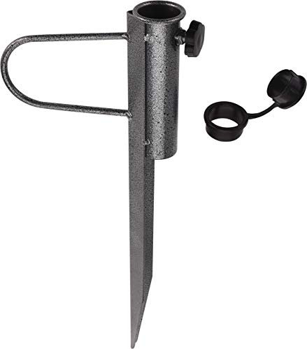 Meinposten Bodenhülse Metall Erdspieß Schirmständer Sonnenschirmständer Sonnenschirmhalter Rasendorn