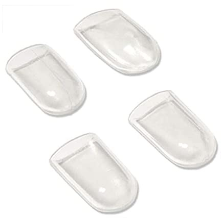 Pro-Tec Athletics Toe Relief & Support, 4 Pack Gel Toe Caps or 4 Pack Toe Spacers for Bunion Relief, Toe Alignment & Toe Protection, Foot Care for Men & Women