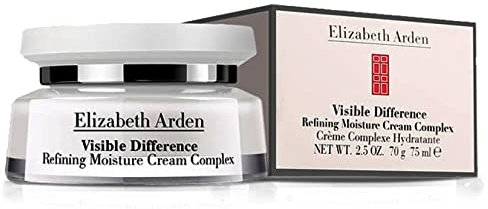 Elizabeth Arden - Visible Difference, Crema da Giorno Idratante, con Squalano, Ammorbidisce, Leviga e Perfeziona il Tono della Pelle, Riduce le Rughe Sottili, Adatta come Fondotinta - 75 ml