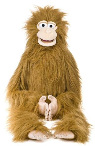 38 Silly Monkey, Wrap Around Waist, Ventriloquist Style Puppet