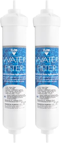 DD-7098 Water Filter | 2x Filtre à eau pour Daewoo, Bosch, Siemens, Neff | Filtre de réfrigérateur externe pour Daewoo FRN et FRS séries; pour Bosch, Siemens KAN56, KAN58, KAN60, KA58 et K3990 séries