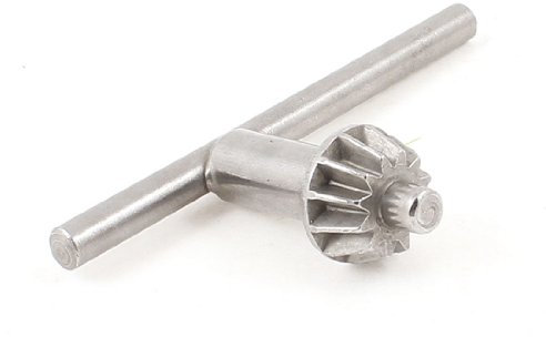 sourcing map Taladro Portabrocas Llave 6mm Piloto 13mm Engranaje para Impacto Atornillador Taladros Herramientas Llave Plata