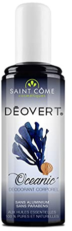 Deovert Oceanic - Déodorant Corporel - Aux Huiles Essentielles 100% Pures Et Naturelles - 100 Ml