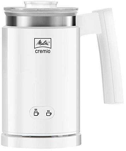 Melitta CREMIO är en elektrisk och helautomatisk mjölkskummare: Med ett knapptryck fås fint skummad mjölk som enkelt kan serveras ur en non stick-behållare, vit