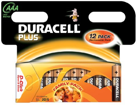Duracell Plus AAA Alkali Batterie (12er Pack)