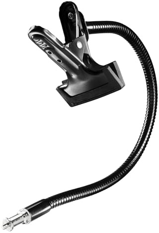 Walimex Schwanenhals mit 1/4 Zoll Gewinde und Clip, 53 cm flexibel biegbar, Klemme bis 5 cm Spannweite, für Kompaktblitz, Kamera und Reflektor, ideal für Tabletop und Makro