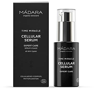 MÁDARA Time Miracle Cellular Serum, 30ml, Hyaluron Serum, Antienvejecimiento, Gesichtsserum mit Hyaluronsäure, Savia de Abedul, Pieles Maduras, Certificado COSMOS Organic