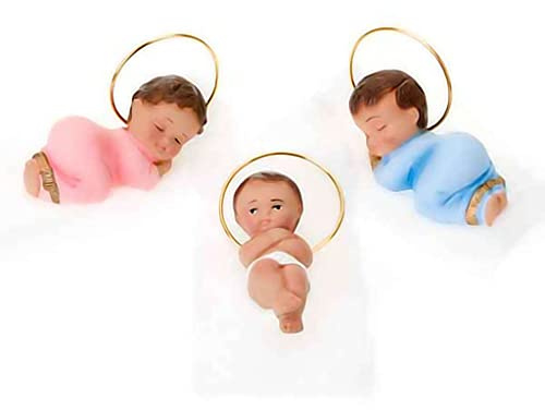 Holyart Pequeño niño Jesus Yeso 6 cm, Largo: 6 cmBlanco