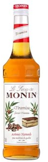 MONIN Premium Tiramisu Sirup 700ml für Kaffee, Backen und Cocktails Veganfreundlich, Allergenfrei, 100% natürliche Aromen und Farbstoffe
