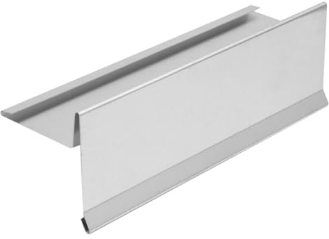 INEFA Ortblech mit Wasserfalz 200cm Silber Aluminium | Ortgangblech mit Wasserfalz, zuverlässiges Dachabschlussblech, robustes Dachkantenblech, hochwertiges Ortblech Aluminium