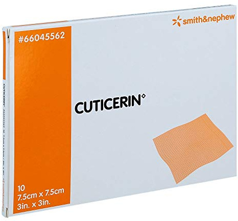 CUTICERIN 7,5x7,5 cm Gaze m.Salbenbeschichtung 10 St