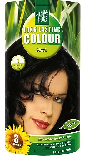 Hennaplus 49153 Long Lasting Colour 1 Black