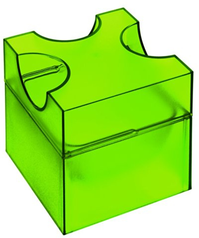 Koziol 3052588 Käsereibe, Kunststoff, 11,8 x 11,8 x 11,8 cm, grün