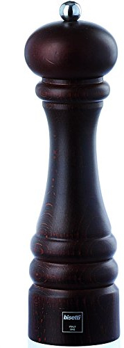 Bisetti - Macina Sale Legno Faggio Tinto Noce Medio 22,5 Cm - Serie Genova