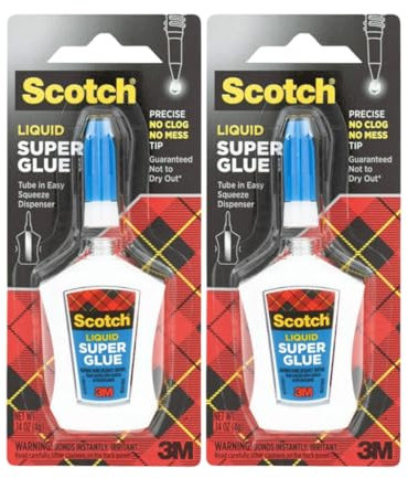 Scotch Super Colle liquide Applicateur de précision, [Lot de 2]