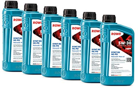 6 (6x1L) Liter ROWE HIGHTEC SYNT RS SAE 5W-30 HC-FO Motoröl Made in Germany