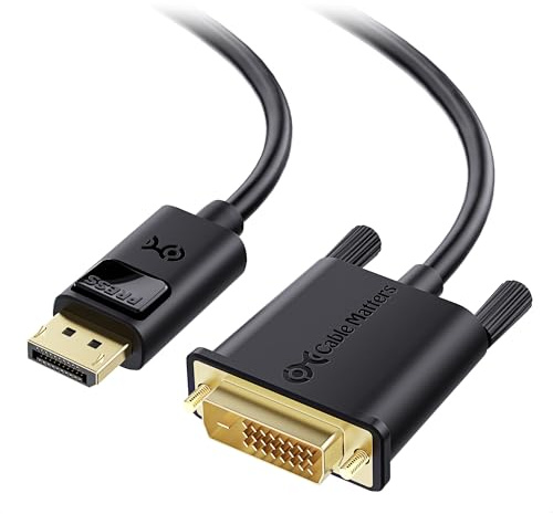 Cable Matters DisplayPort to DVI Cable, DP to DVI Cable, 3ft