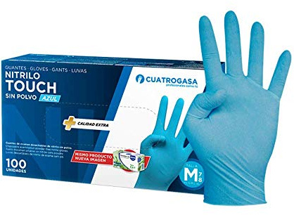 Guante nitrilo azul touch 100 unidades peq